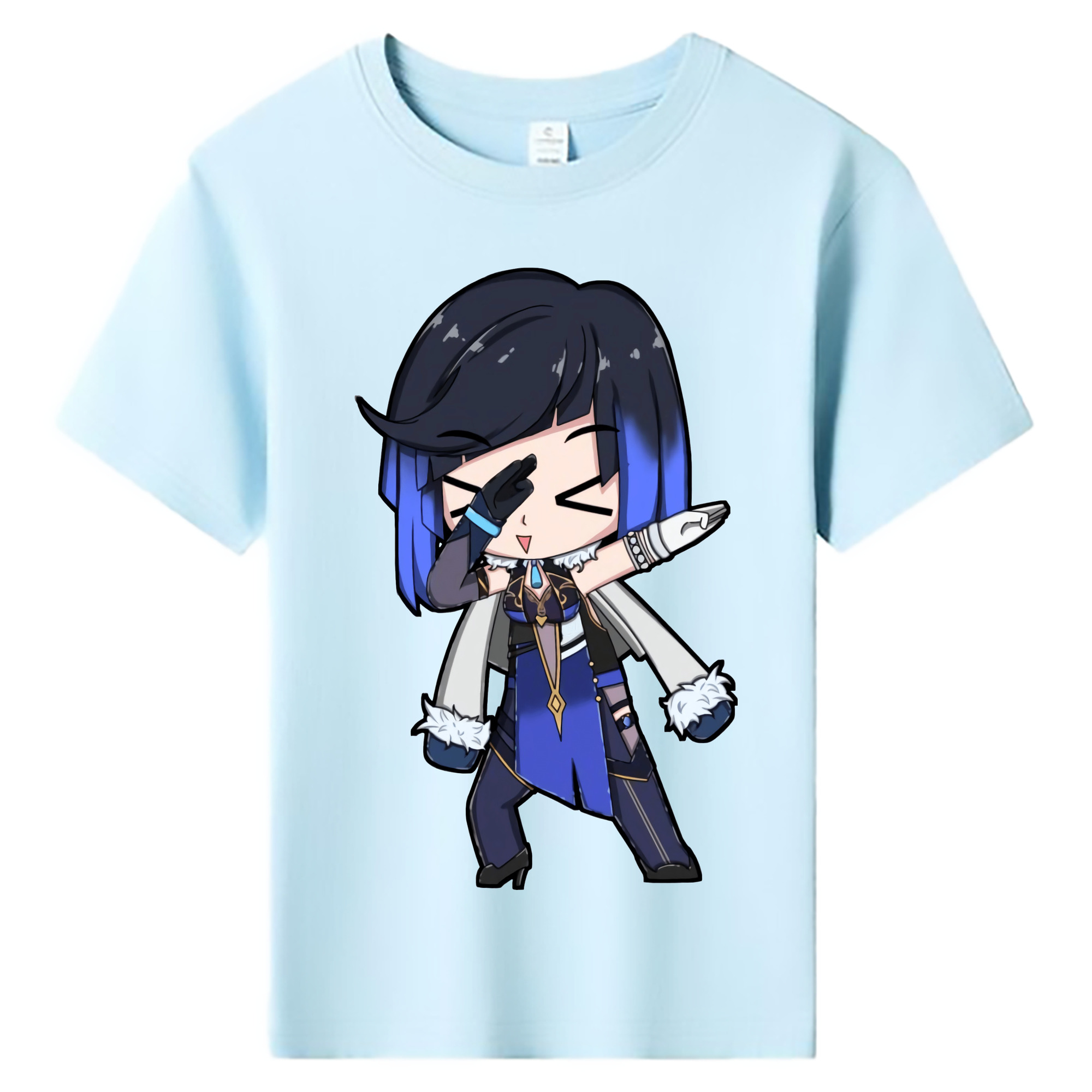 げんし神 夜兰 やらん genshin Yaran 綿100％キッズTシャツ（フロントプリント）